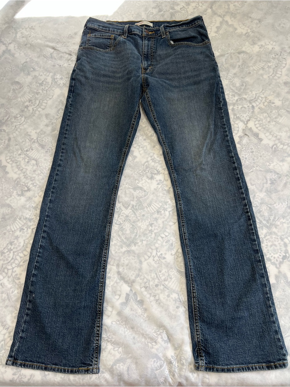Levi Strauss Signature Men's Bootcut Jeans Blue Sz 34x34